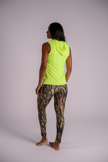 Yellow Splash Pocket Legging