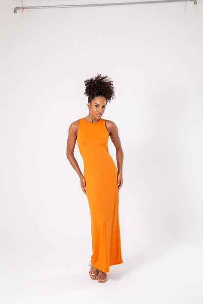 Orange Maxi Dress