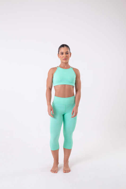 Green Snake One Pocket capri