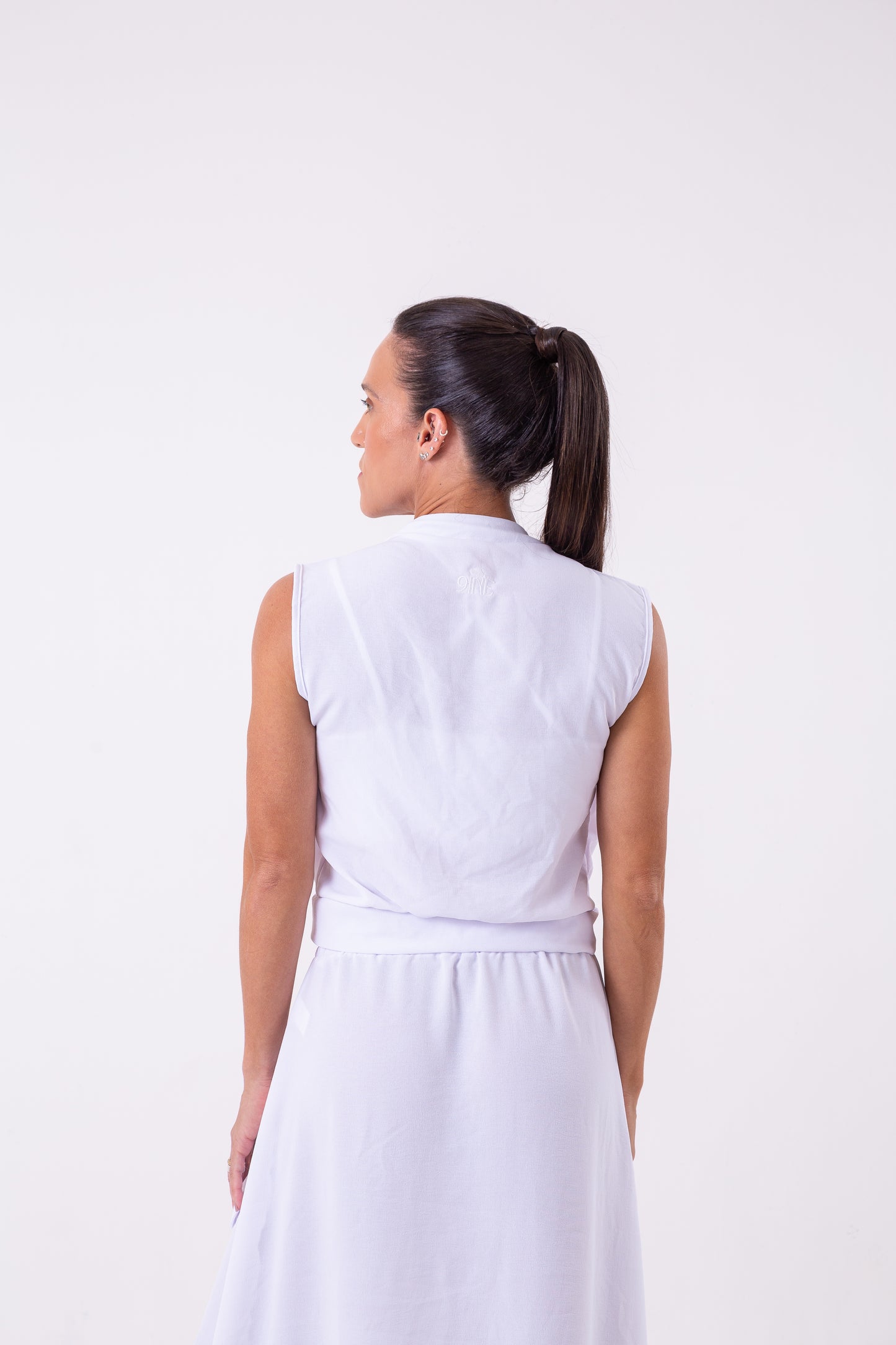 White Cargo Vest