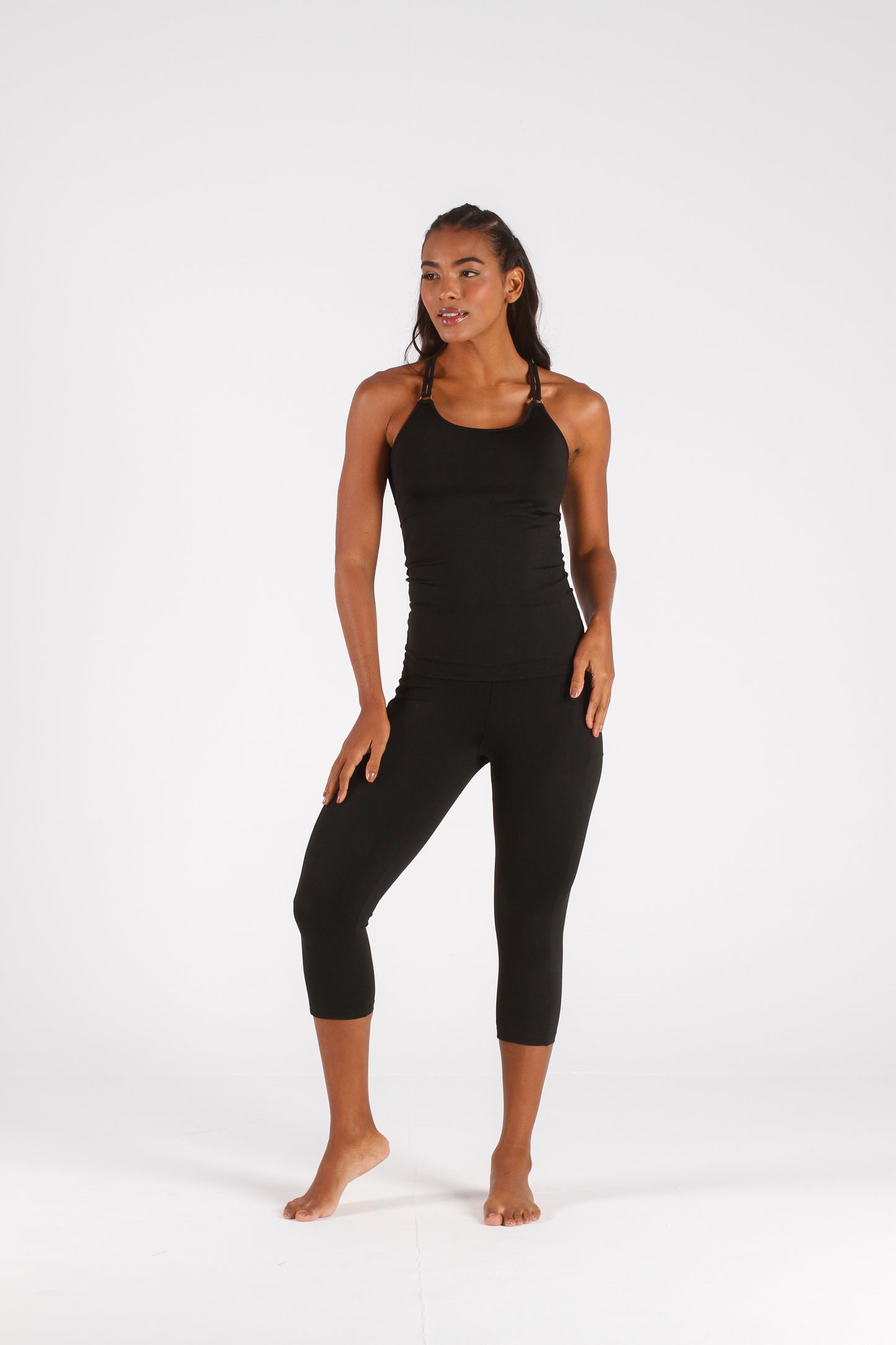 Black Pocket 3/4 Legging