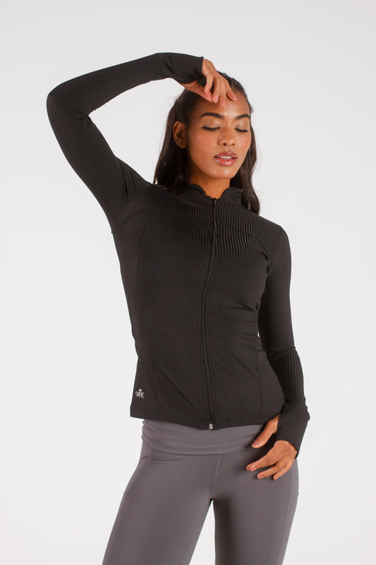 Black Ribbed Jacket